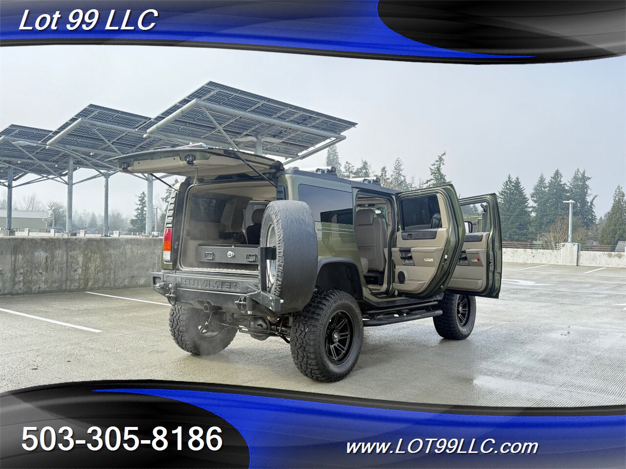 2003 Hummer H2 Lux Series 4x4 * Only 55k Miles * Lifted NEW 37 " 6.0 V8 Tires F&R Heated Leather Moon Roof - Photo 26 - Milwaukie, OR 97267