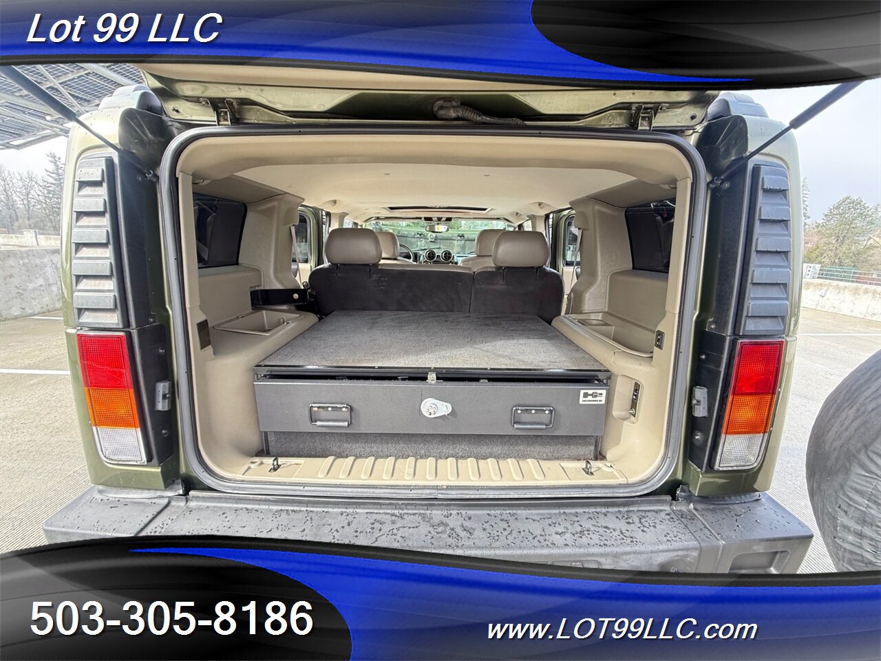 2003 Hummer H2 Lux Series 4x4 * Only 55k Miles * Lifted NEW 37 " 6.0 V8 Tires F&R Heated Leather Moon Roof - Photo 16 - Milwaukie, OR 97267