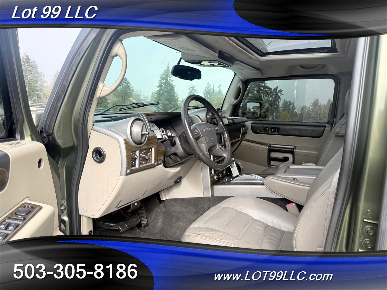 2003 Hummer H2 Lux Series 4x4 * Only 55k Miles * Lifted NEW 37 " 6.0 V8 Tires F&R Heated Leather Moon Roof - Photo 34 - Milwaukie, OR 97267