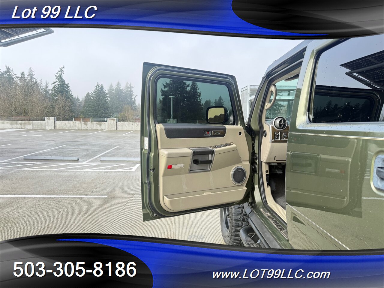 2003 Hummer H2 Lux Series 4x4 * Only 55k Miles * Lifted NEW 37 " 6.0 V8 Tires F&R Heated Leather Moon Roof - Photo 29 - Milwaukie, OR 97267