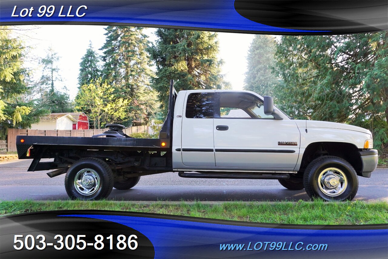 1999 Dodge Ram 2500 4X4 Extended Cab 5.9L Cummins Diesel Flat Bed TOW  PKG 5 TH Wheel Chrome Wheels NEW TIRES - Photo 8 - Milwaukie, OR 97267