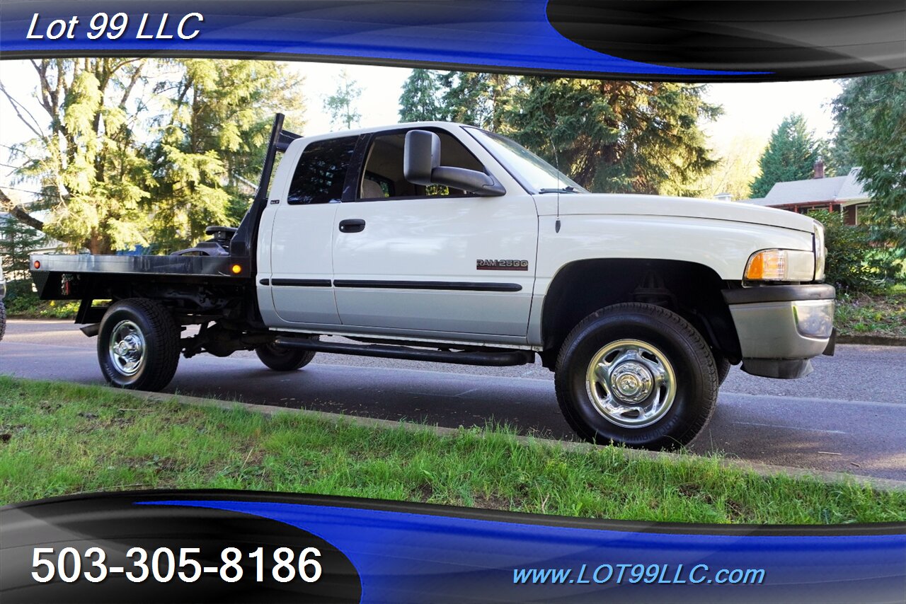 1999 Dodge Ram 2500 4X4 Extended Cab 5.9L Cummins Diesel Flat Bed TOW  PKG 5 TH Wheel Chrome Wheels NEW TIRES - Photo 7 - Milwaukie, OR 97267
