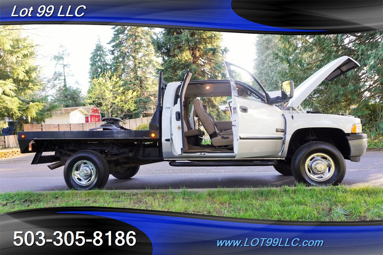 1999 Dodge Ram 2500 4X4 Extended Cab 5.9L Cummins Diesel Flat Bed TOW  PKG 5 TH Wheel Chrome Wheels NEW TIRES - Photo 29 - Milwaukie, OR 97267