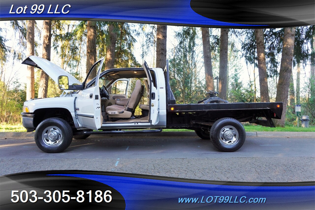 1999 Dodge Ram 2500 4X4 Extended Cab 5.9L Cummins Diesel Flat Bed TOW  PKG 5 TH Wheel Chrome Wheels NEW TIRES - Photo 27 - Milwaukie, OR 97267