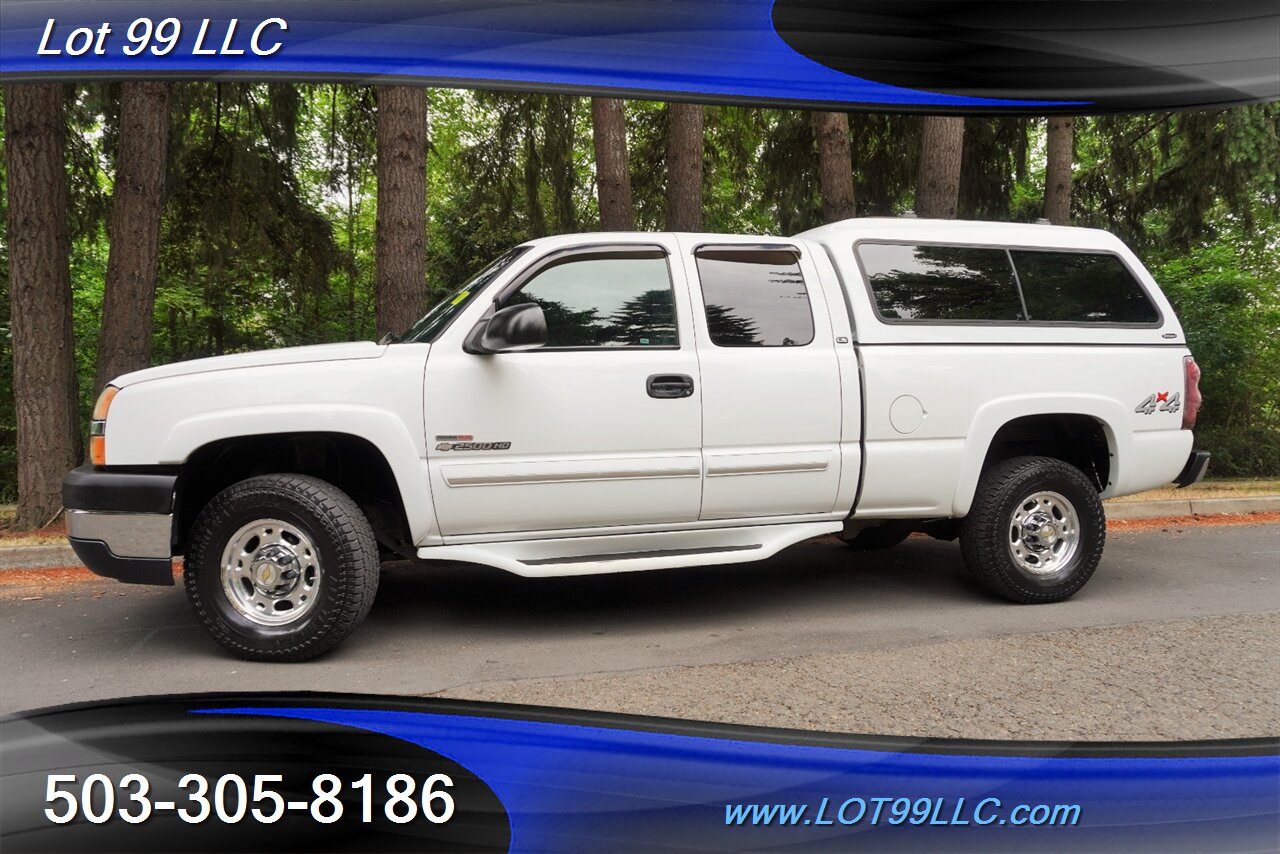 2003 Chevrolet Silverado 2500HD LS 4X4 Extended Cab 6.6L Duramax Matching Color Canopy SHORT BED NO RUST LOCAL TRADE 2 OWNERS - Photo 6 - Milwaukie, OR 97267