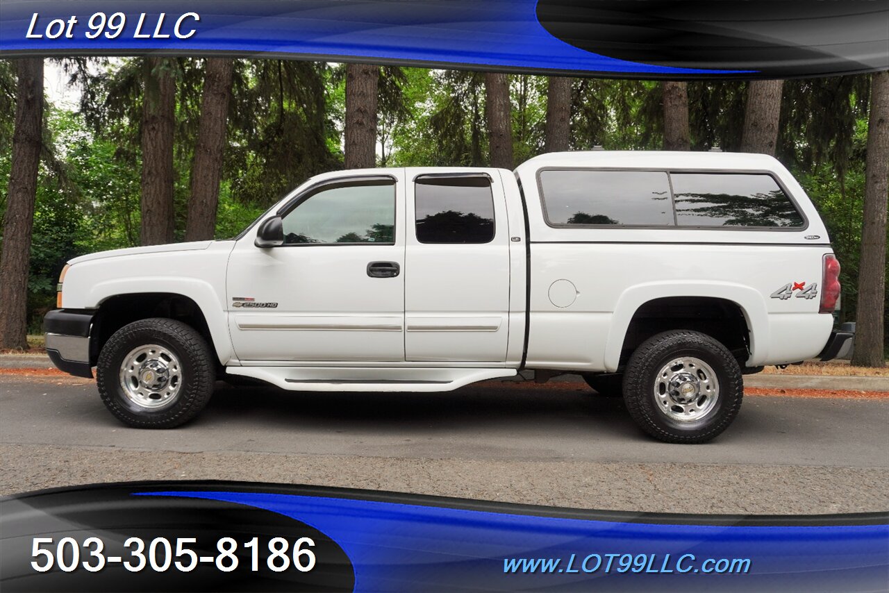 2003 Chevrolet Silverado 2500HD LS 4X4 Extended Cab 6.6L Duramax Matching Color Canopy SHORT BED NO RUST LOCAL TRADE 2 OWNERS - Photo 2 - Milwaukie, OR 97267