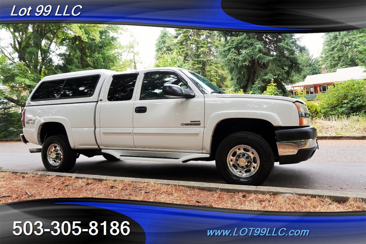 2003 Chevrolet Silverado 2500HD LS 4X4 Extended Cab 6.6L Duramax Matching Color Canopy SHORT BED NO RUST LOCAL TRADE 2 OWNERS - Photo 8 - Milwaukie, OR 97267