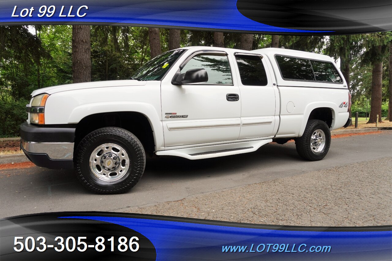 2003 Chevrolet Silverado 2500HD LS 4X4 Extended Cab 6.6L Duramax Matching Color Canopy SHORT BED NO RUST LOCAL TRADE 2 OWNERS - Photo 4 - Milwaukie, OR 97267