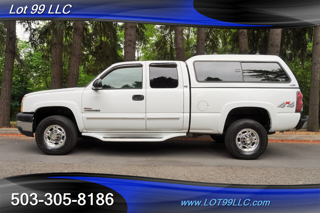 2003 Chevrolet Silverado 2500HD LS 4X4 Extended Cab 6.6L Duramax Matching Color Canopy SHORT BED NO RUST LOCAL TRADE 2 OWNERS - Photo 1 - Milwaukie, OR 97267