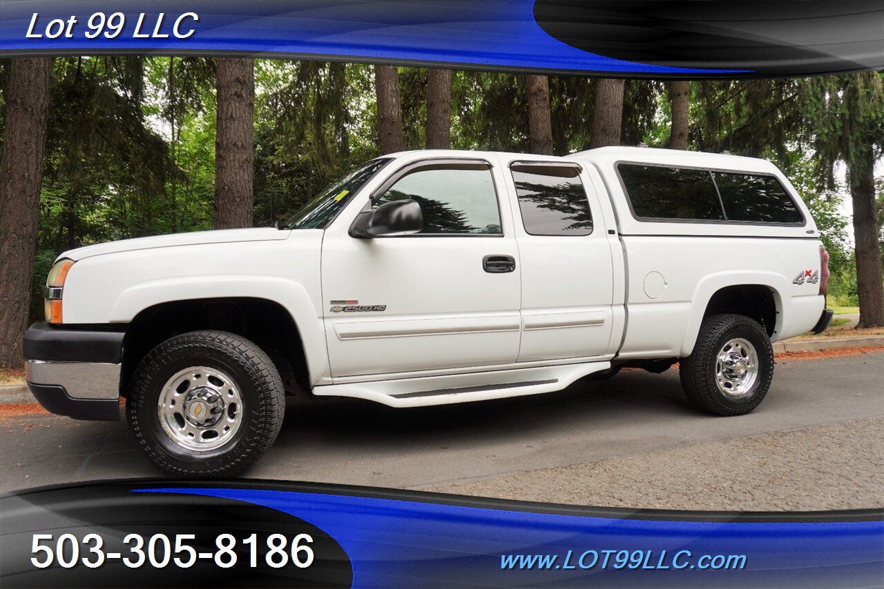 2003 Chevrolet Silverado 2500HD LS 4X4 Extended Cab 6.6L Duramax Matching Color Canopy SHORT BED NO RUST LOCAL TRADE 2 OWNERS - Photo 5 - Milwaukie, OR 97267