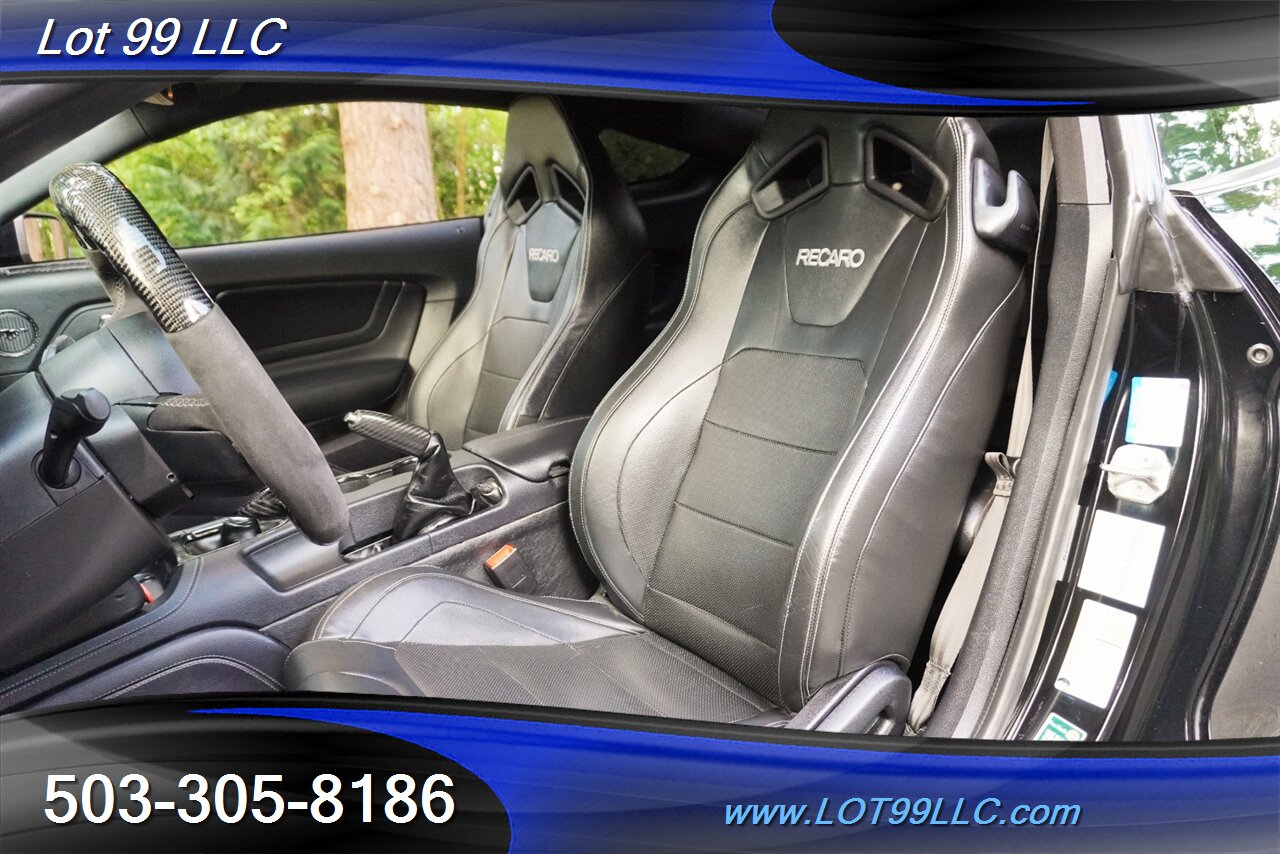 2019 Ford Mustang GT V8 COYOTE 6 Speed Manual 19K REV MATCH Leather  Recaro Lowered 20 Premium Wheels Newer Tires - Photo 2 - Milwaukie, OR 97267