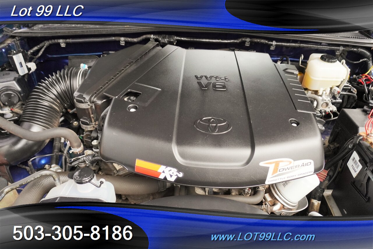 2015 Toyota Tacoma SR5 V6 4X4 Double Cab V6 6 Speed Manual LIFTED  BLACK Wheels BFG Tires Bumper LED Lights 1 OWNER - Photo 19 - Milwaukie, OR 97267