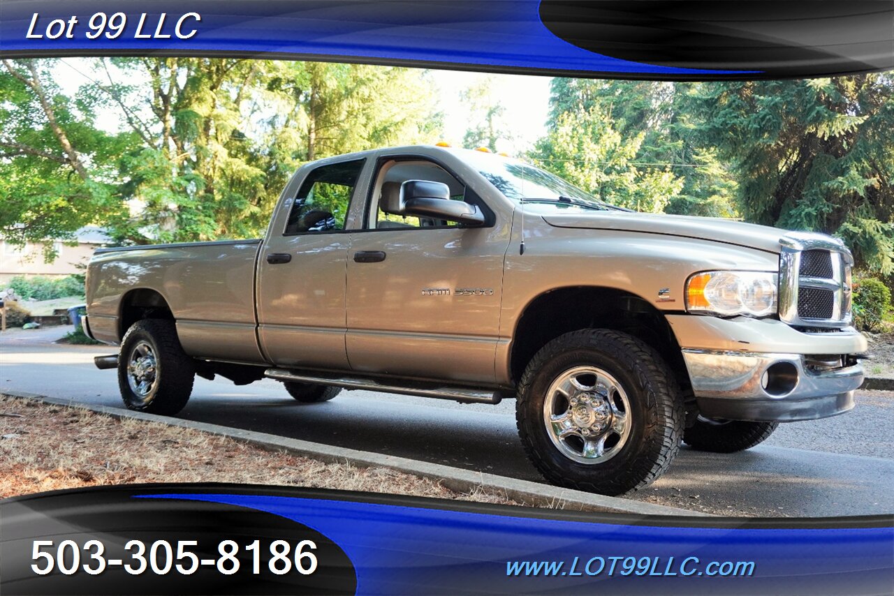 2004 Dodge Ram 3500 SLT 4X4 5.9L CUMMINS Diesel Crew Cab LONG BED  TOW Pkg 5TH Wheel Crome Wheels NEW TIRES - Photo 7 - Milwaukie, OR 97267