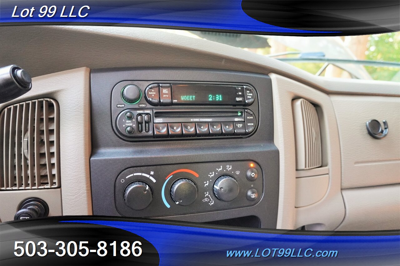 2004 Dodge Ram 3500 SLT 4X4 5.9L CUMMINS Diesel Crew Cab LONG BED  TOW Pkg 5TH Wheel Crome Wheels NEW TIRES - Photo 17 - Milwaukie, OR 97267