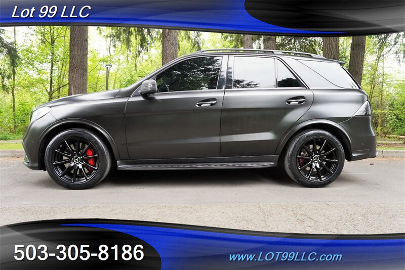 2016 Mercedes-Benz AMG GLE 63 AWD 77K Low Miles Heated AC Leather GPS  550 HP MATTE Black Wrap Running Boards NEW TIRES