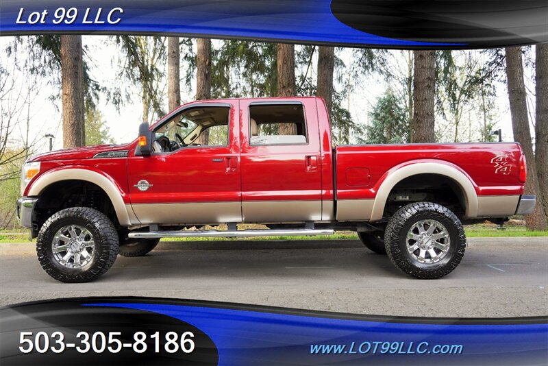 2014 Ford F-250 Lariat 4X4 6.7L Power Stroke Leather GPS  LIFTED Premium Wheels Newer Tires