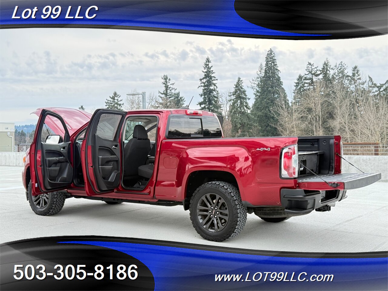 2019 GMC Canyon SLE CrewCab 4x4 Duramax 2.8L Diesel Turbo  1-Owner Bed BOX Slider BFG's Exhaust Brake Lane Departure Tow - Photo 32 - Milwaukie, OR 97267