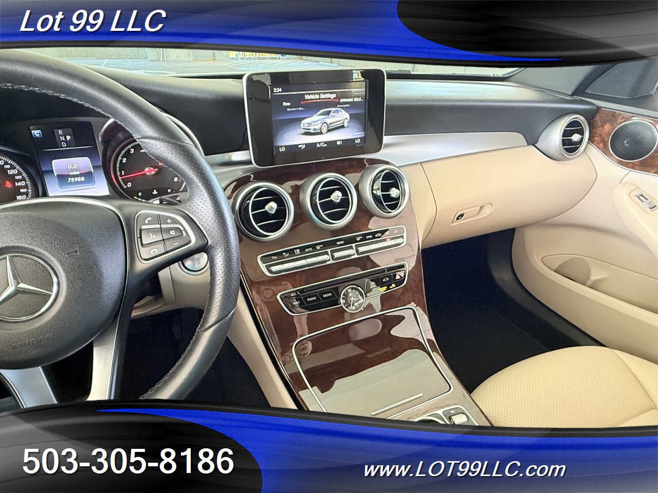 2018 Mercedes-Benz C300 4MATIC AWD 75k 32MPG Htd Leather  Great Service History Clean Title and Carfax - Photo 15 - Milwaukie, OR 97267