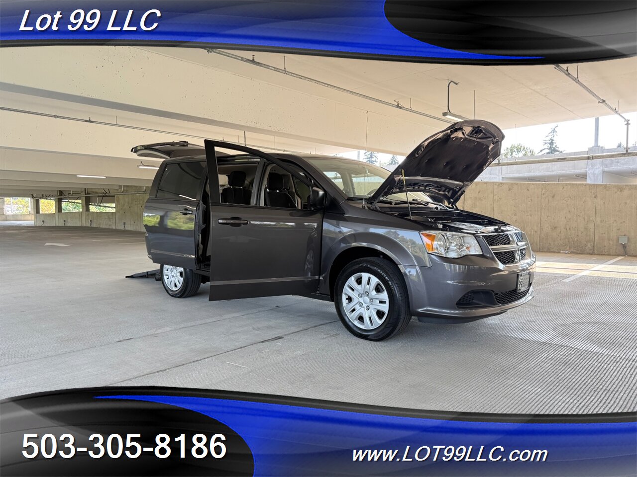2018 Dodge Grand Caravan 75k WHEELCHAIR VAN Rear Entry Ramp BraunAbility Dual Power Sliding Doors Power Hatch BackUp Camera - Photo 27 - Milwaukie, OR 97267