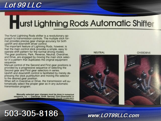 1983 Oldsmobile Cutlass Hurst/Olds 57k **Lightning Rods** 15th Anniversary   - Photo 31 - Milwaukie, OR 97267