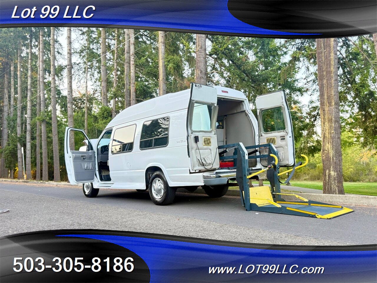 2000 Ford E-Series Van ECONOLINE E350 76k **WHEELCHAIR VAN ** High Roof  Turtle Top - Photo 1 - Milwaukie, OR 97267