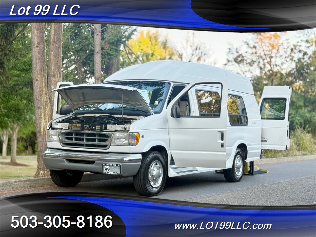 2000 Ford E-Series Van ECONOLINE E350 76k **WHEELCHAIR VAN ** High Roof  Turtle Top - Photo 47 - Milwaukie, OR 97267