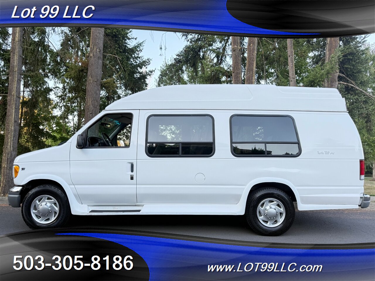 2000 Ford E-Series Van ECONOLINE E350 76k **WHEELCHAIR VAN ** High Roof  Turtle Top - Photo 4 - Milwaukie, OR 97267