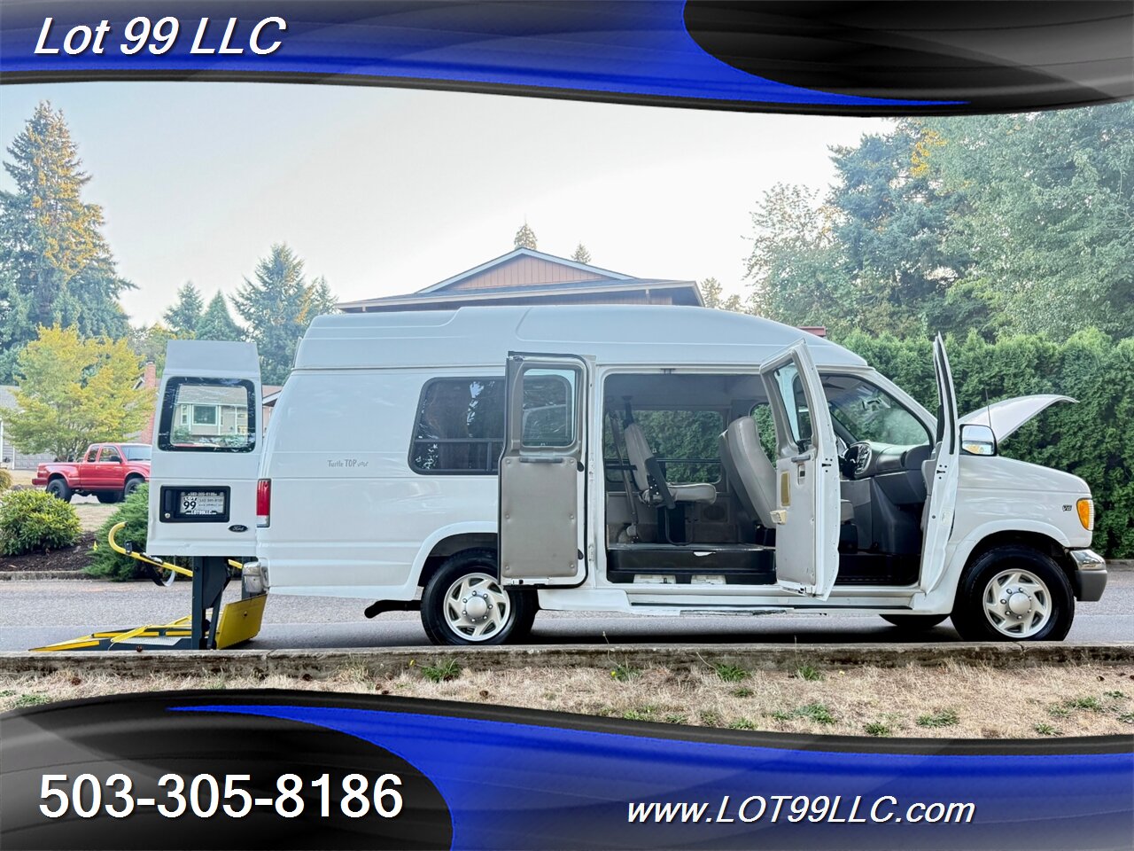 2000 Ford E-Series Van ECONOLINE E350 76k **WHEELCHAIR VAN ** High Roof  Turtle Top - Photo 52 - Milwaukie, OR 97267