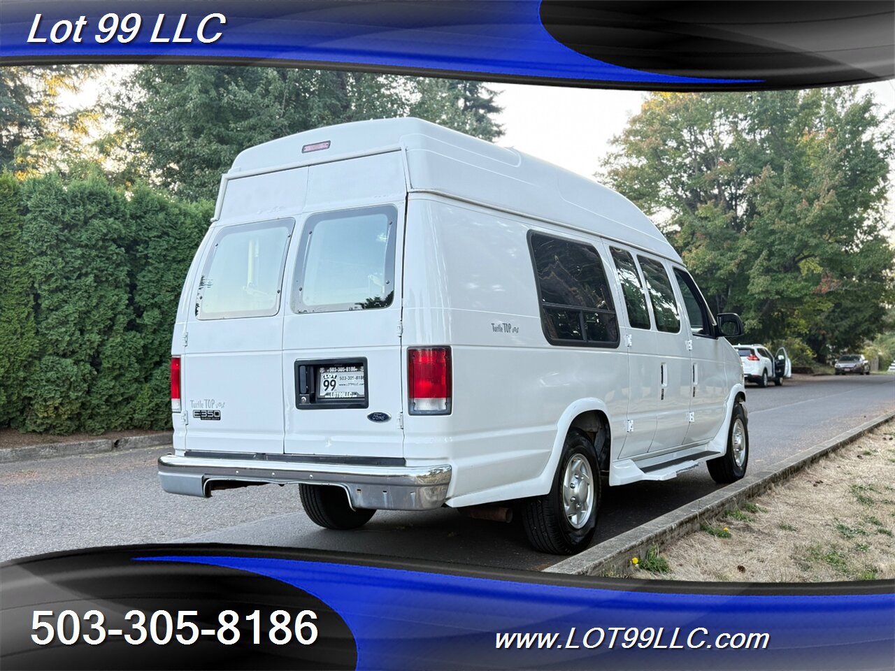 2000 Ford E-Series Van ECONOLINE E350 76k **WHEELCHAIR VAN ** High Roof  Turtle Top - Photo 10 - Milwaukie, OR 97267