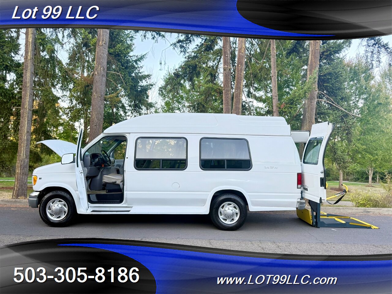 2000 Ford E-Series Van ECONOLINE E350 76k **WHEELCHAIR VAN ** High Roof  Turtle Top - Photo 44 - Milwaukie, OR 97267
