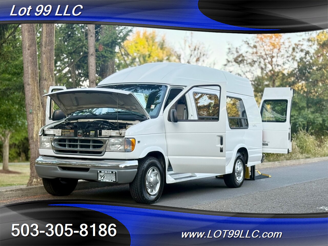 2000 Ford E-Series Van ECONOLINE E350 76k **WHEELCHAIR VAN ** High Roof  Turtle Top - Photo 46 - Milwaukie, OR 97267