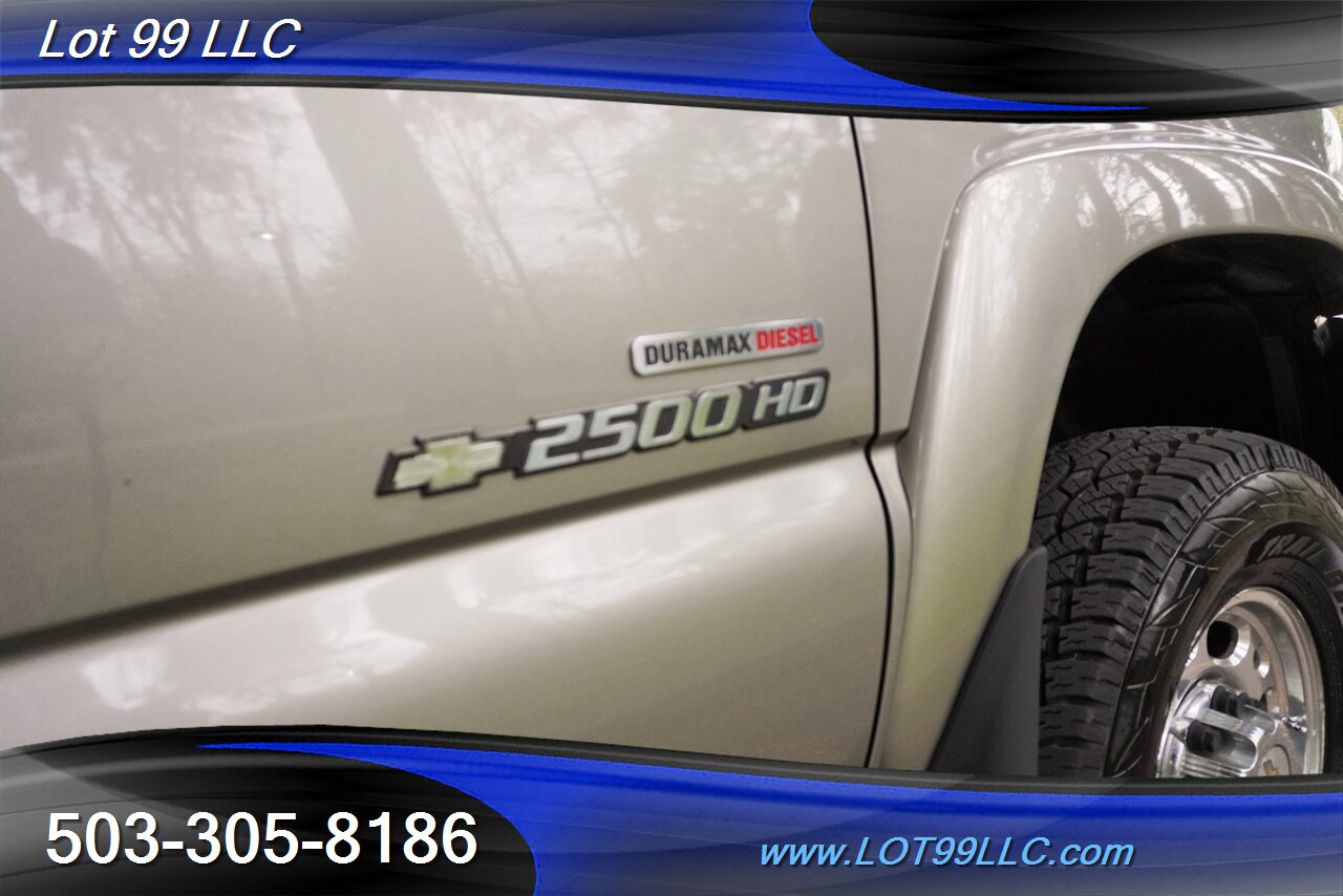 2003 Chevrolet Silverado 2500 HD LT 4X4 6.6L Duramax Heated Leather DVD Short  Bed NEW TIRES 2 OWNERS NO RUST - Photo 38 - Milwaukie, OR 97267