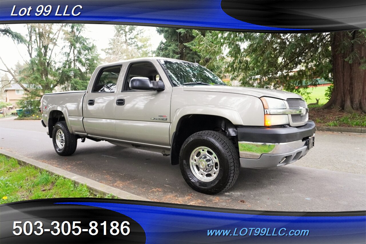2003 Chevrolet Silverado 2500 HD LT 4X4 6.6L Duramax Heated Leather DVD Short  Bed NEW TIRES 2 OWNERS NO RUST - Photo 7 - Milwaukie, OR 97267