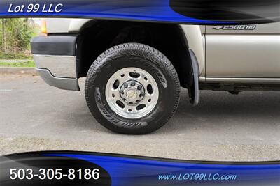2003 Chevrolet Silverado 2500 HD LT 4X4 6.6L Duramax Heated Leather DVD Short  Bed NEW TIRES 2 OWNERS NO RUST - Photo 3 - Milwaukie, OR 97267