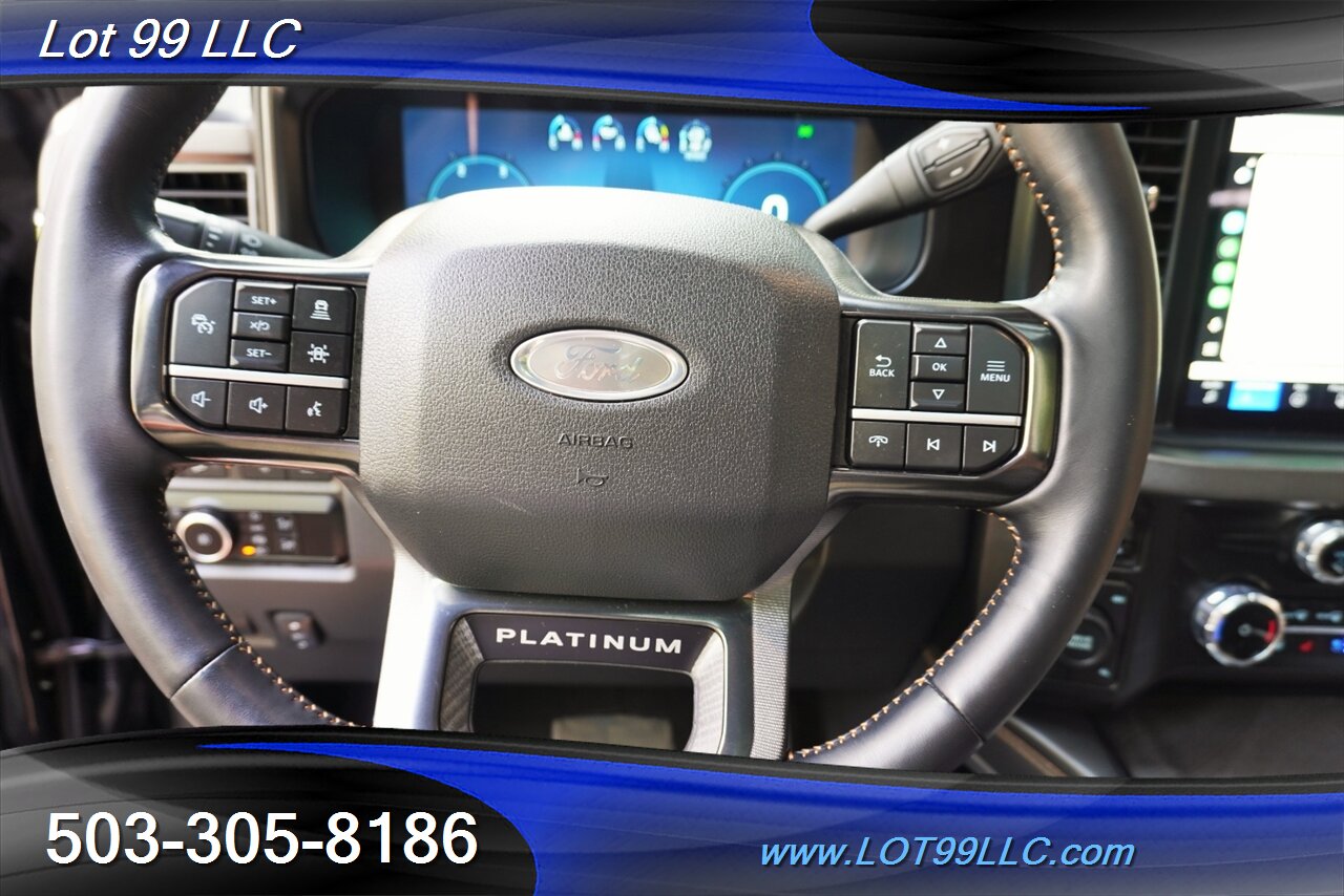 2024 Ford F-250 Super Duty Platinum 4X4 6.7L Power Stroke HO 28K  Heated AC Massaging Seats Pano Roof LIFTED Premium 22 Wheels NEW TIRES - Photo 27 - Milwaukie, OR 97267