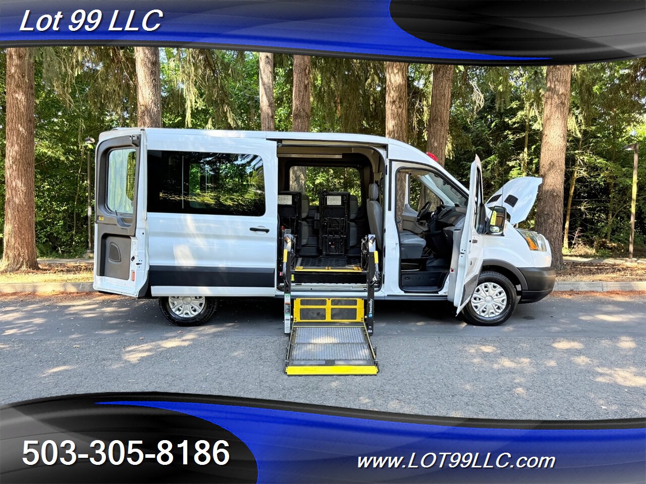 2015 Ford Transit WHEELCHAIR VAN 34 " Side Lift BraunAbility 9 Passenger Cruise Camera Power Mirrors - Photo 9 - Milwaukie, OR 97267