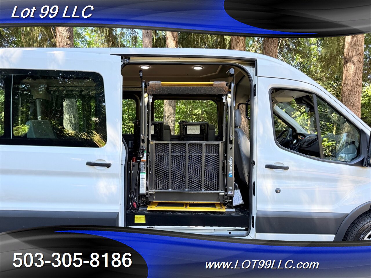 2015 Ford Transit WHEELCHAIR VAN 34 " Side Lift BraunAbility 9 Passenger Cruise Camera Power Mirrors - Photo 2 - Milwaukie, OR 97267