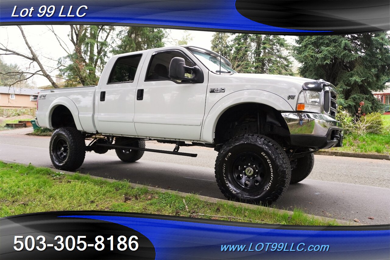 2002 Ford F-250 Crew Cab XLT 4X4 V10 6.8L Auto LIFTED Black Wheels Newer Tires - Photo 7 - Milwaukie, OR 97267