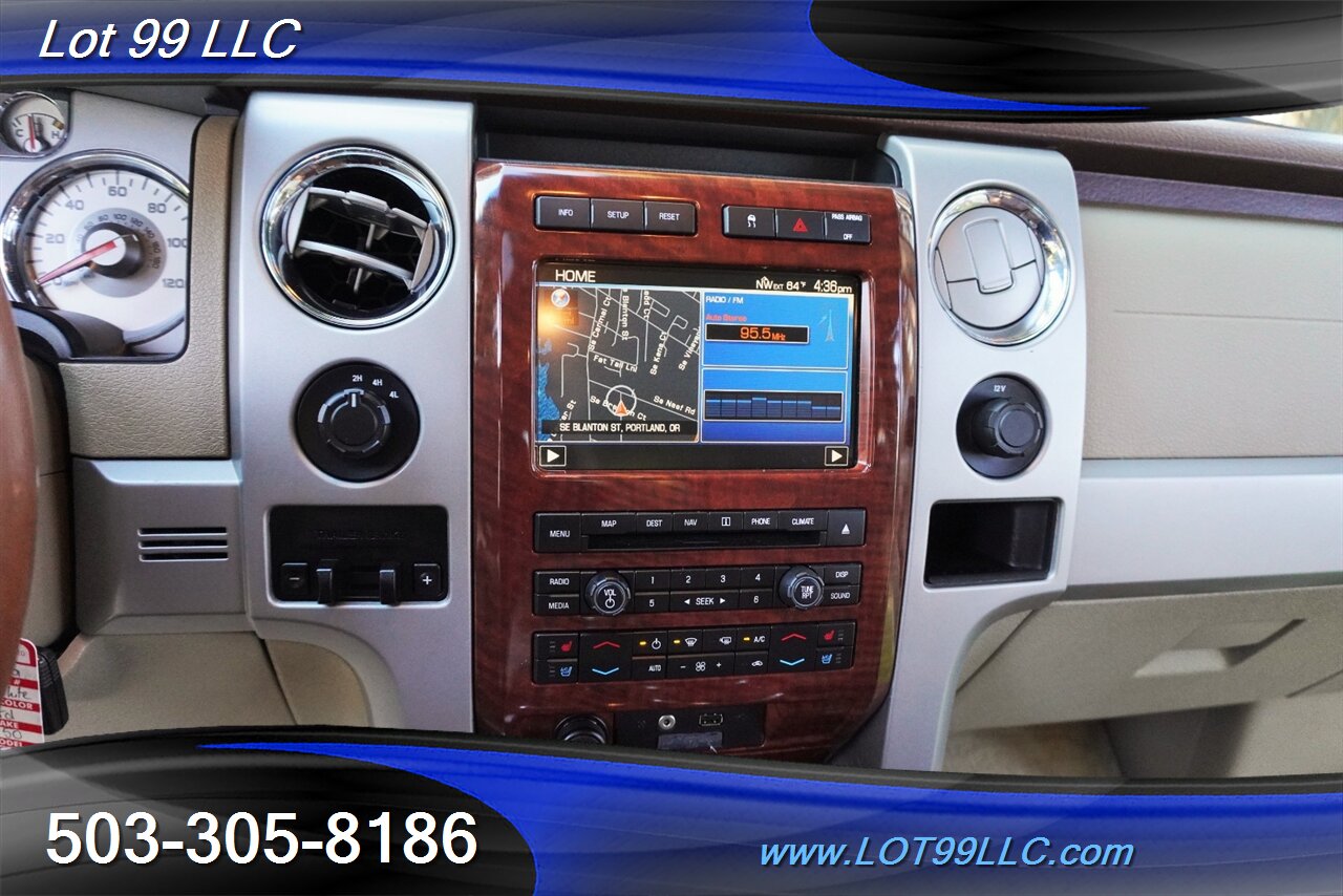 2010 Ford F-150 Lariat King Ranch 4X4 57K V8 Auto Two Tone Paint  Heated AC Leather GPS Moon Roof Newer Tires NO RUST - Photo 21 - Milwaukie, OR 97267