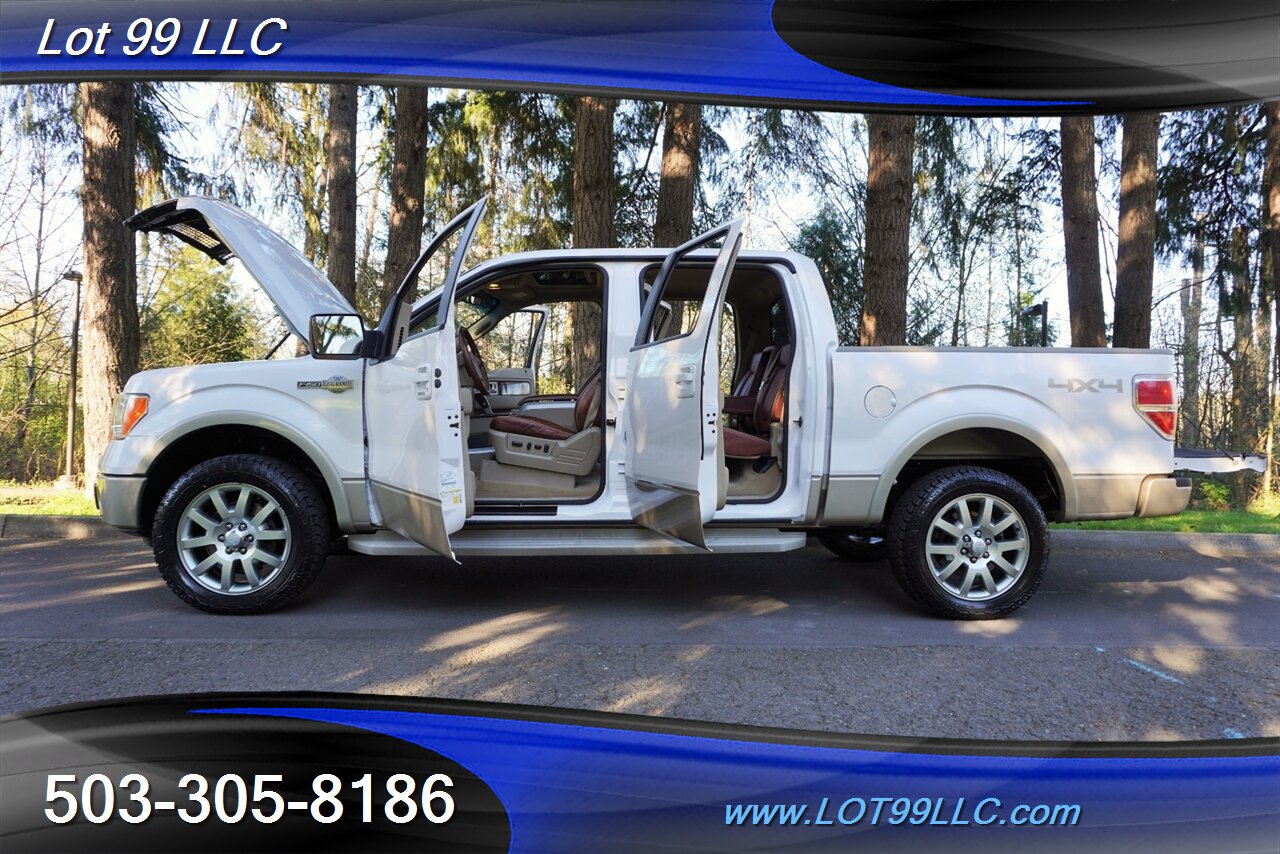 2010 Ford F-150 Lariat King Ranch 4X4 57K V8 Auto Two Tone Paint  Heated AC Leather GPS Moon Roof Newer Tires NO RUST - Photo 28 - Milwaukie, OR 97267