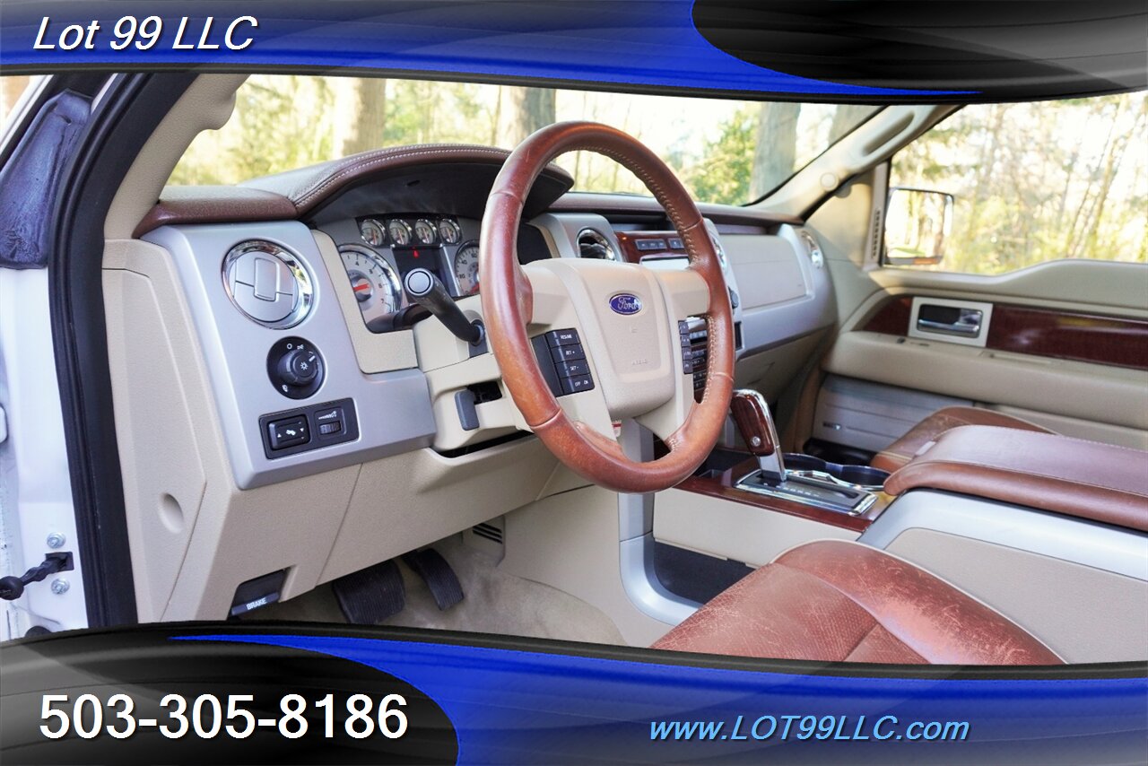 2010 Ford F-150 Lariat King Ranch 4X4 57K V8 Auto Two Tone Paint  Heated AC Leather GPS Moon Roof Newer Tires NO RUST - Photo 12 - Milwaukie, OR 97267