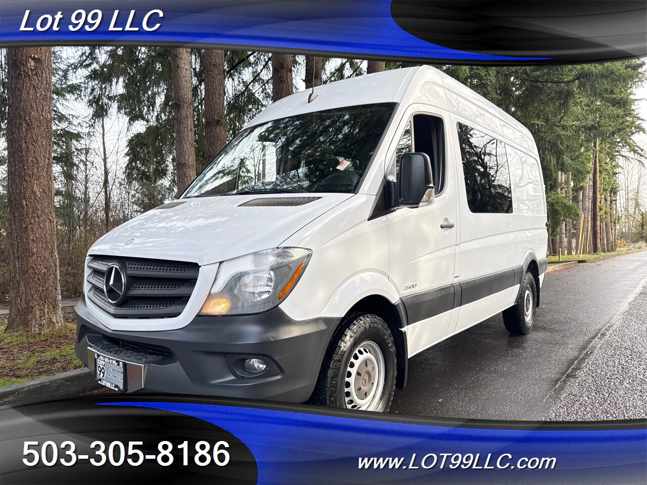 2014 Mercedes-Benz Sprinter 2500 CREW High Roof 119k 5 Pass Diesel Cargo Van   - Photo 3 - Milwaukie, OR 97267