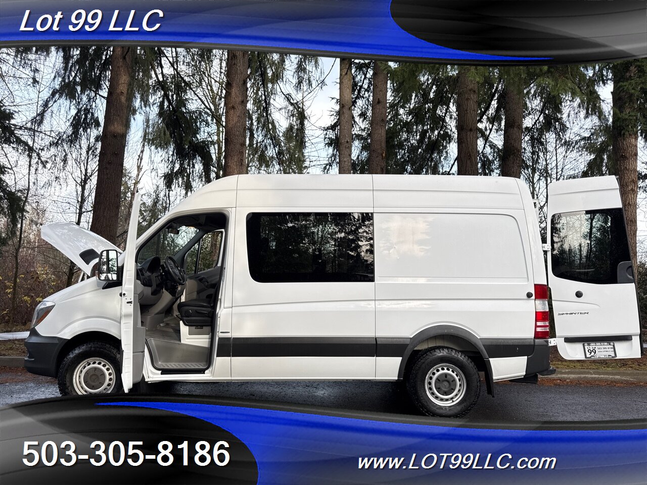 2014 Mercedes-Benz Sprinter 2500 CREW High Roof 119k 5 Pass Diesel Cargo Van   - Photo 20 - Milwaukie, OR 97267