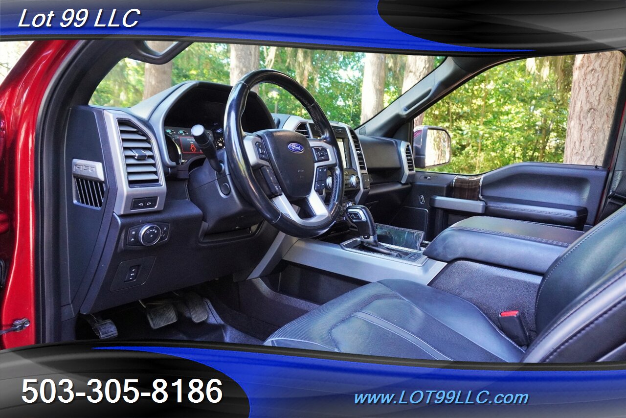 2017 Ford F-150 Platinum 4X4 125K 3.5L ECOBOOST Heated AC Leather  Seats Panr ROOF GPS FOLDING RUNNUNG BOARDS LIFTED 20S 37S NEW TIRES - Photo 12 - Milwaukie, OR 97267