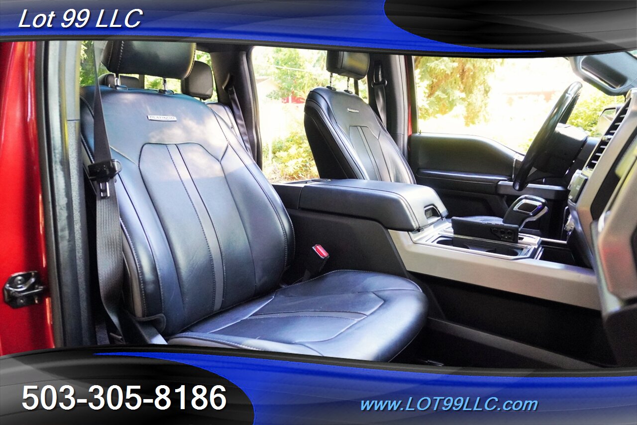 2017 Ford F-150 Platinum 4X4 125K 3.5L ECOBOOST Heated AC Leather  Seats Panr ROOF GPS FOLDING RUNNUNG BOARDS LIFTED 20S 37S NEW TIRES - Photo 19 - Milwaukie, OR 97267