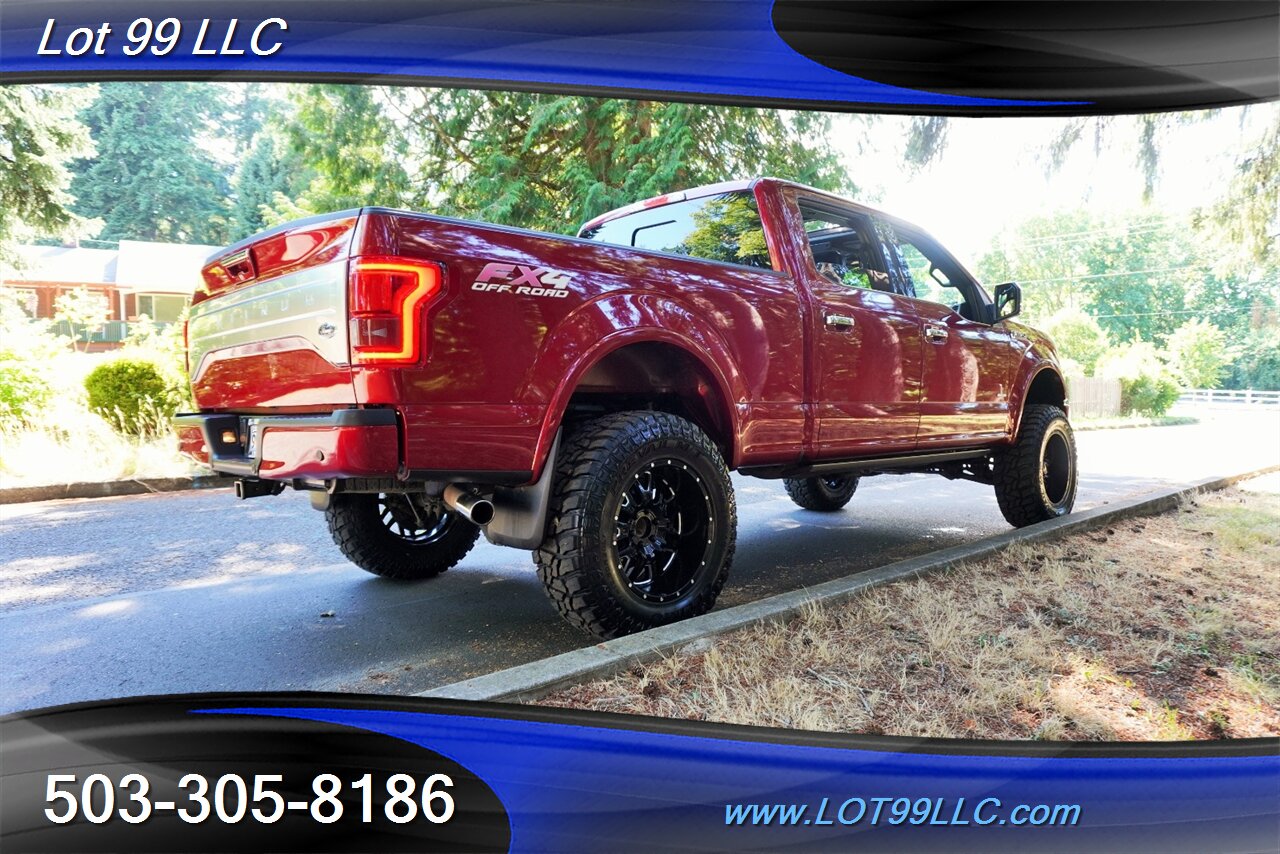 2017 Ford F-150 Platinum 4X4 125K 3.5L ECOBOOST Heated AC Leather  Seats Panr ROOF GPS FOLDING RUNNUNG BOARDS LIFTED 20S 37S NEW TIRES - Photo 9 - Milwaukie, OR 97267