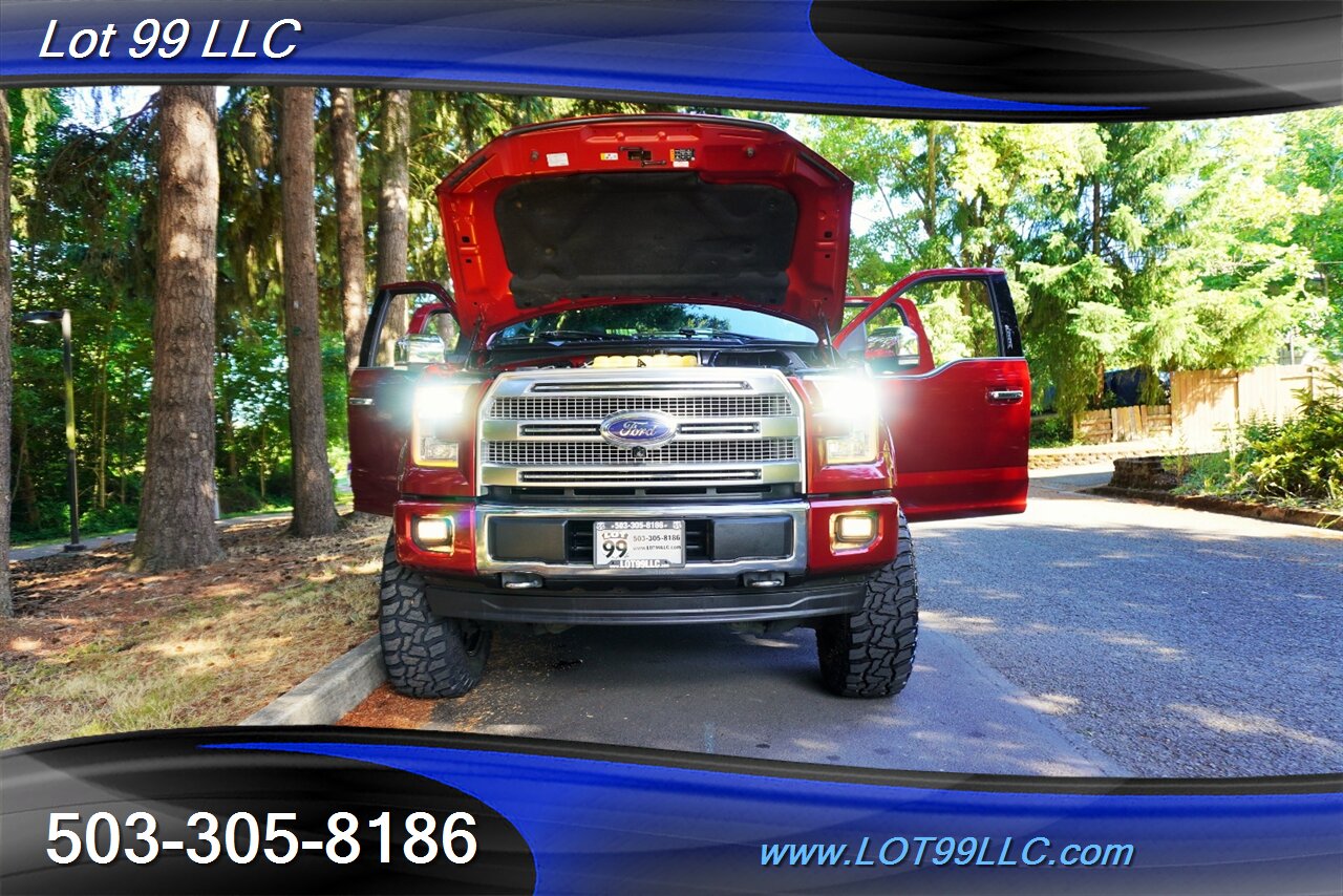 2017 Ford F-150 Platinum 4X4 125K 3.5L ECOBOOST Heated AC Leather  Seats Panr ROOF GPS FOLDING RUNNUNG BOARDS LIFTED 20S 37S NEW TIRES - Photo 32 - Milwaukie, OR 97267