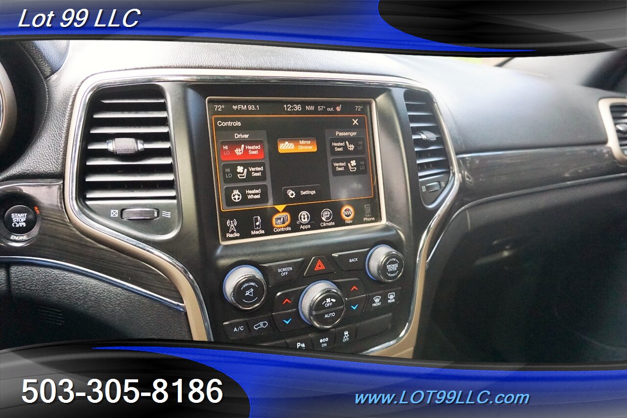 2014 Jeep Grand Cherokee Overland 4X4 V6 GPS Heated Leather Pano 2 OWNERS   - Photo 40 - Milwaukie, OR 97267