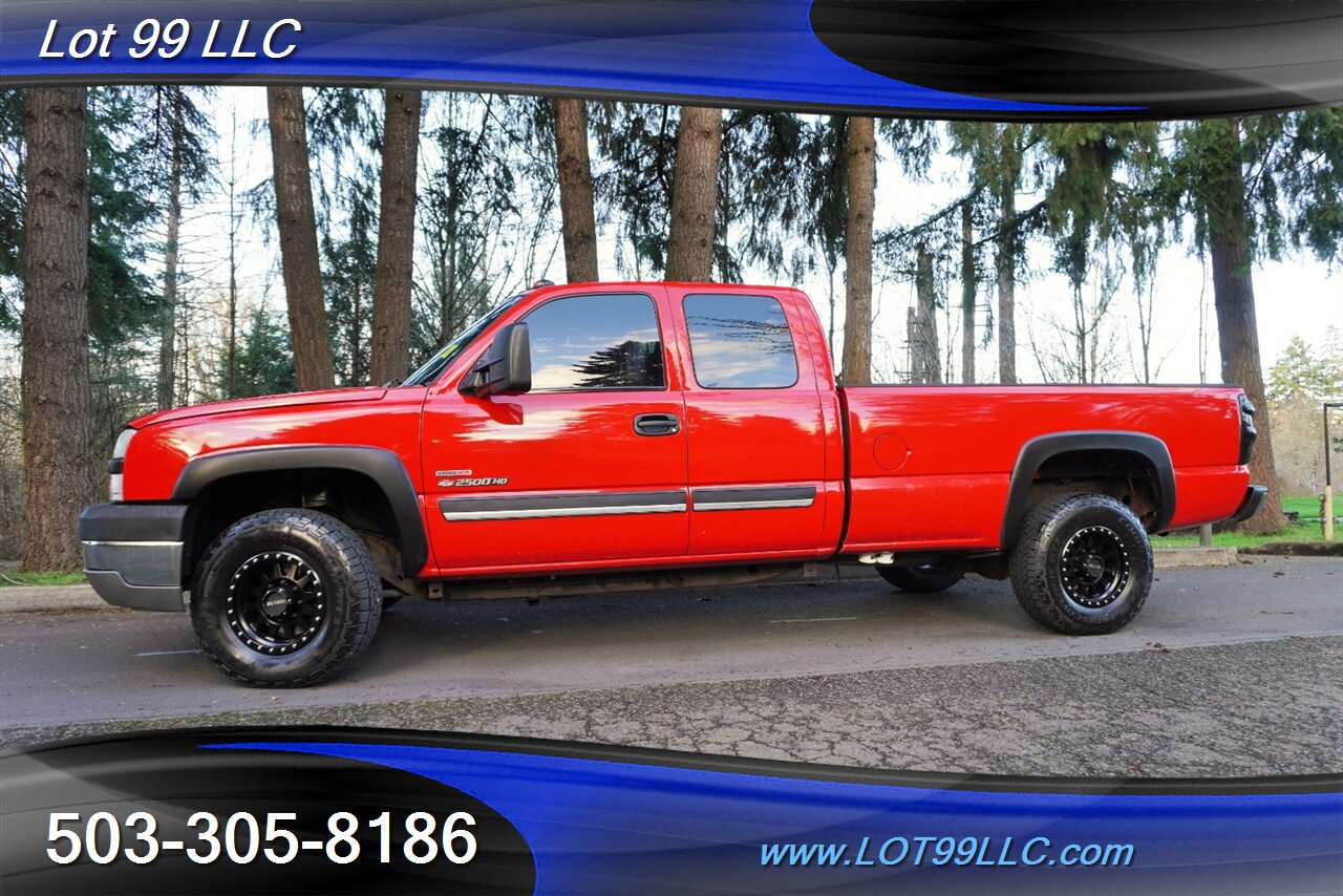 2003 Chevrolet Silverado 2500 HD 4X4 6.6L Duramax Extended Cab Heated Leather  LONG BED Premium Wheels Newer Tires FAST PUMP Exhaust - Photo 5 - Milwaukie, OR 97267