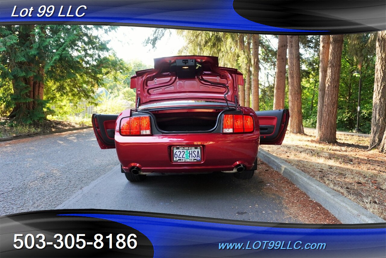 2007 Ford Mustang GT Deluxe V8 4.6L Automatic Red leather Seats Power Convertible Top Premium Wheels Super Clean Local Trade - Photo 28 - Milwaukie, OR 97267
